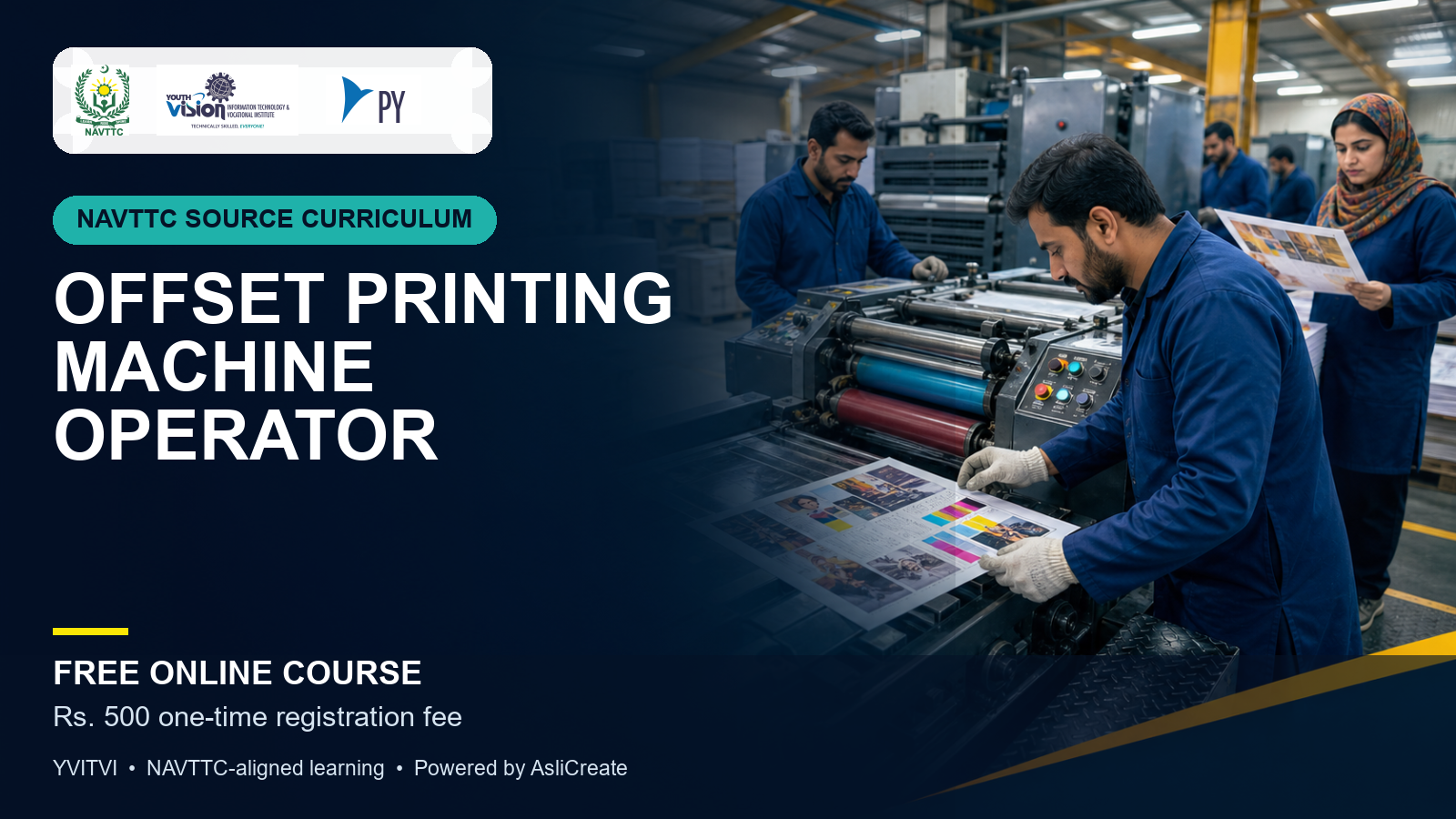 Offset Printing Machine Operator