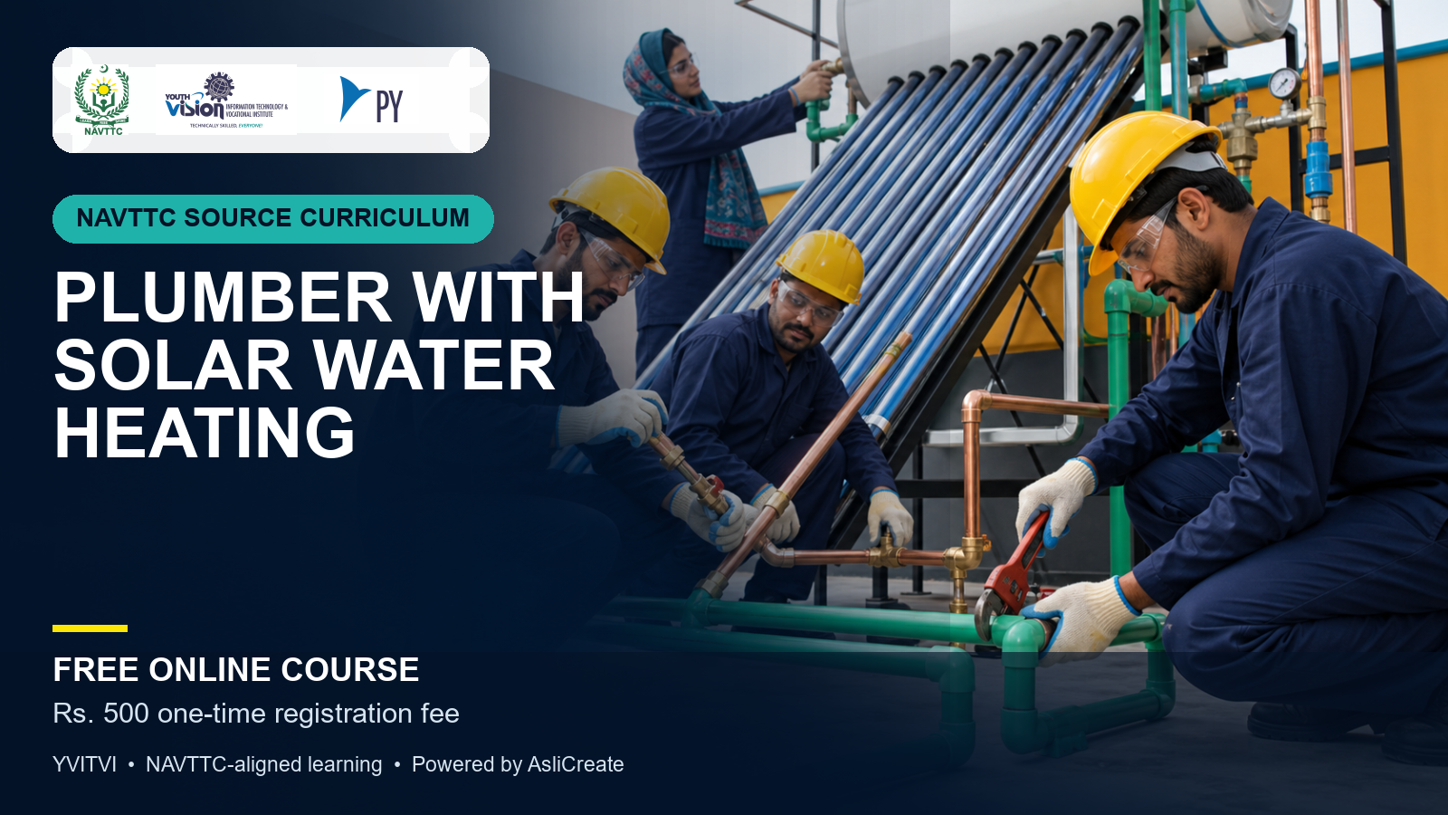 Plumber with Solar Water Heating