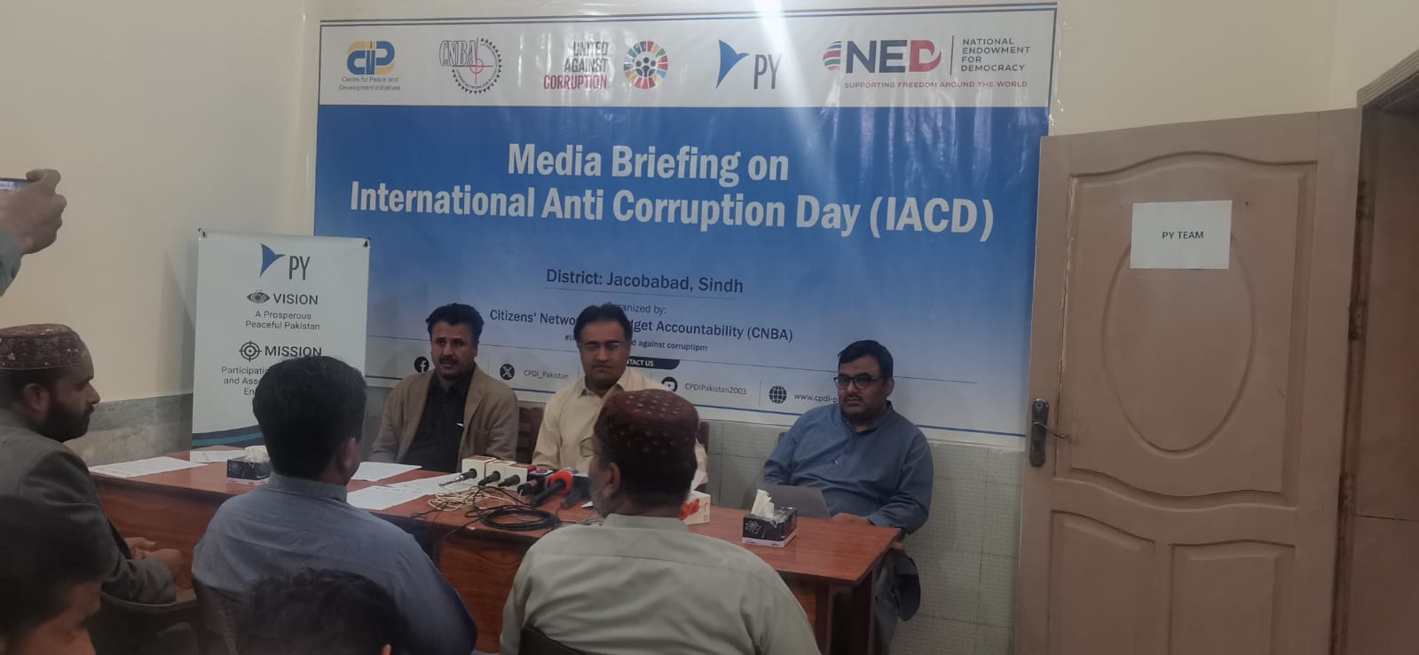 CNBA anti-corruption day media briefing panel